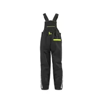   Pantaloni cu pieptar CXS GARFIELD pentru copii, culoare galben/portucaliu high-visibility (HV), cu accesorii