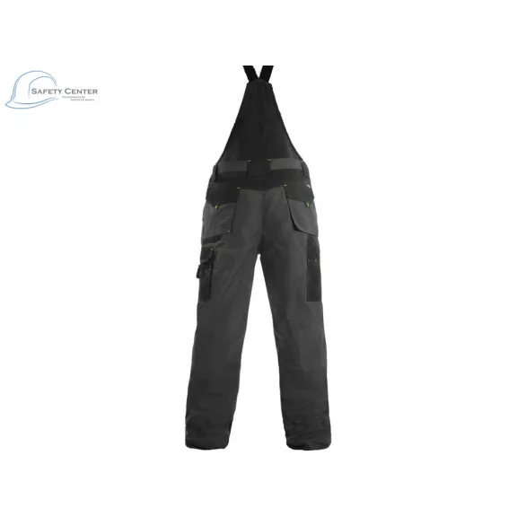 Pantaloni cu pieptar pentru iarnă CXS Sirius Tristan, gri Mărimea 64