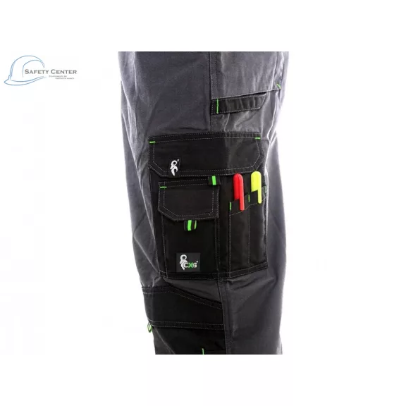 Pantaloni cu pieptar pentru iarnă CXS Sirius Tristan, gri Mărimea 64