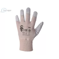 Mănuși din piele groasă cu manșetă din elastan
