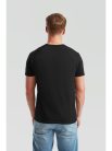 Fruit Of The Loom Iconic 150 Black Tricou subțire și respirabil pentru vară, 