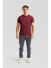 Fruit Of The Loom Iconic 150 Burgundy Tricou subțire și respirabil pentru vară, 