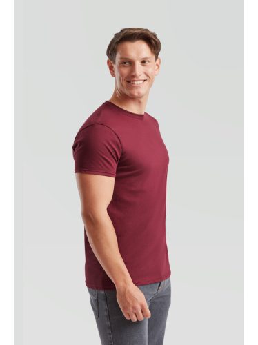 Fruit Of The Loom Iconic 150 Burgundy Tricou subțire și respirabil pentru vară, 