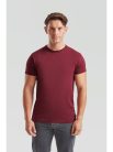 Fruit Of The Loom Iconic 150 Burgundy Tricou subțire și respirabil pentru vară, 