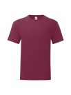 Fruit Of The Loom Iconic 150 Burgundy Tricou subțire și respirabil pentru vară, 