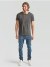 Fruit Of The Loom Iconic 150 Light Graphite Tricou subțire și respirabil pentru vară, 
