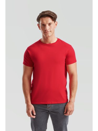 Fruit Of The Loom Iconic 150 Red Tricou subțire și respirabil pentru vară, 
