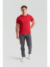 Fruit Of The Loom Iconic 150 Red Tricou subțire și respirabil pentru vară, 