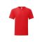 Fruit Of The Loom Iconic 150 Red Tricou subțire și respirabil pentru vară, 