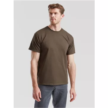   Tricou din 100% bumbac, Fruit of the Loom Valueweight T Chocolate