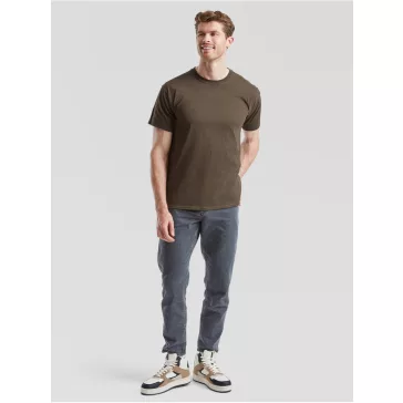   Tricou din 100% bumbac, Fruit of the Loom Valueweight T Chocolate