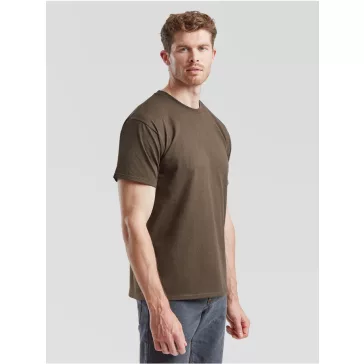   Tricou din 100% bumbac, Fruit of the Loom Valueweight T Chocolate