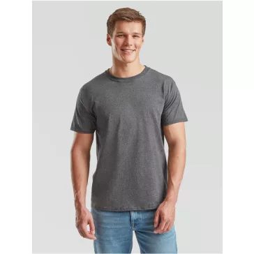   Tricou din 100% bumbac, Fruit of the Loom Valueweight T Dark Heather Grey