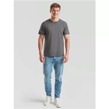   Tricou din 100% bumbac, Fruit of the Loom Valueweight T Dark Heather Grey