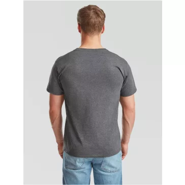   Tricou din 100% bumbac, Fruit of the Loom Valueweight T Dark Heather Grey
