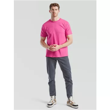   Tricou din 100% bumbac, Fruit of the Loom Valueweight T Fuchsia
