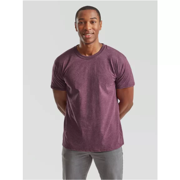 Tricou din 100% bumbac, Fruit of the Loom Valueweight T Heather Burgundy Tricou din 100% bumbac, Fruit of the Loom Valueweight T Heather Burgundy