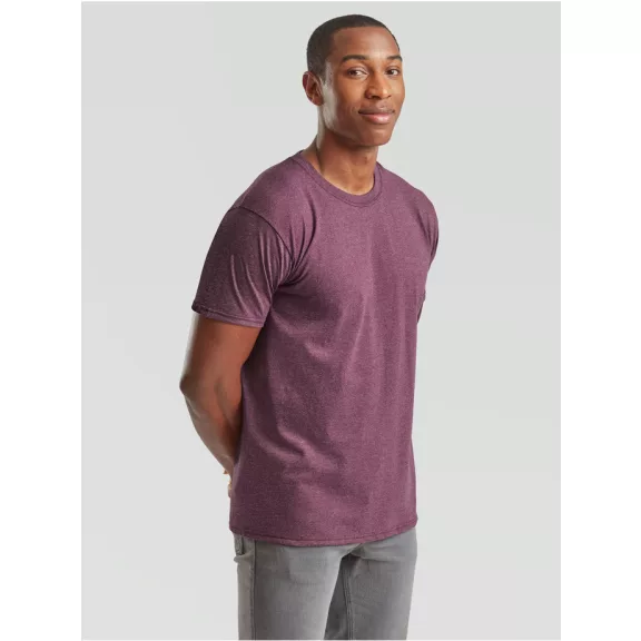 Tricou din 100% bumbac, Fruit of the Loom Valueweight T Heather Burgundy Tricou din 100% bumbac, Fruit of the Loom Valueweight T Heather Burgundy