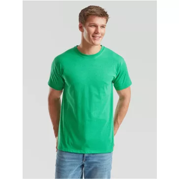   Tricou din 100% bumbac, Fruit of the Loom Valueweight T Heather Green