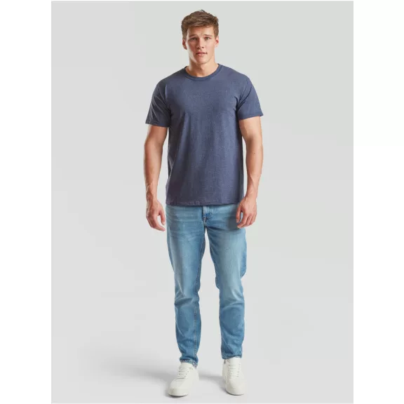 Tricou din 100% bumbac, Fruit of the Loom Valueweight T Heather Navy Tricou din 100% bumbac, Fruit of the Loom Valueweight T Heather Navy
