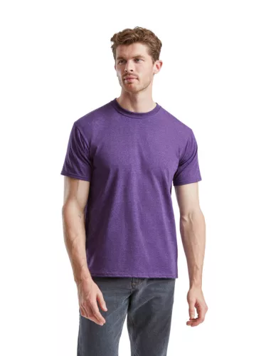 Tricou din 100% bumbac, Fruit of the Loom Valueweight T Heather-Purple