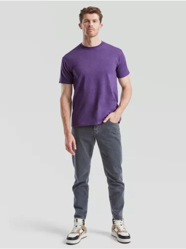 Tricou din 100% bumbac, Fruit of the Loom Valueweight T Heather-Purple