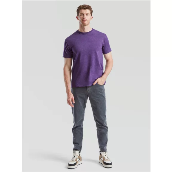 Tricou din 100% bumbac, Fruit of the Loom Valueweight T Heather-Purple Tricou din 100% bumbac, Fruit of the Loom Valueweight T Heather-Purple