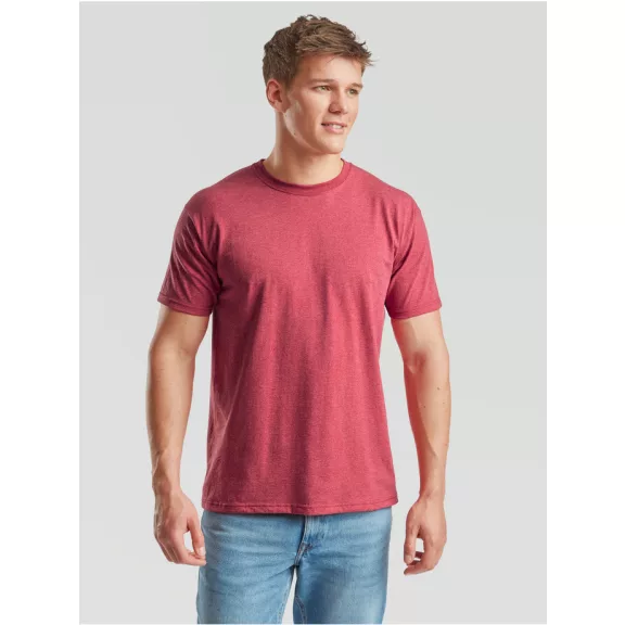 Tricou din 100% bumbac, Fruit of the Loom Valueweight T Heather Red Tricou din 100% bumbac, Fruit of the Loom Valueweight T Heather Red