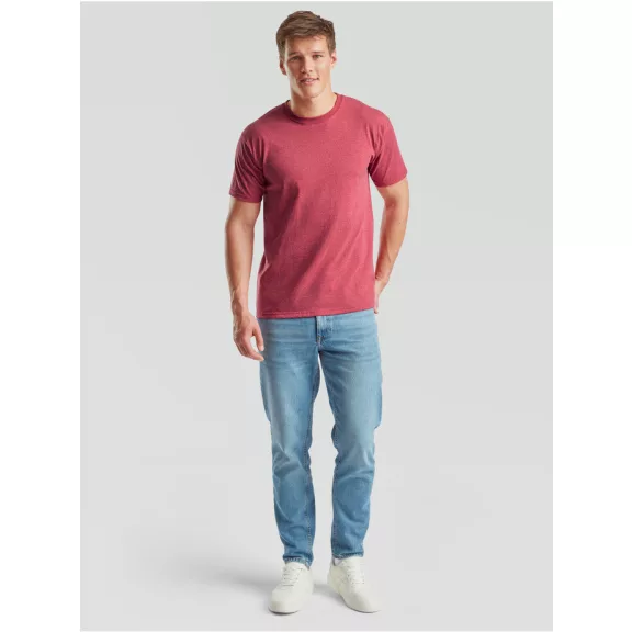 Tricou din 100% bumbac, Fruit of the Loom Valueweight T Heather Red Tricou din 100% bumbac, Fruit of the Loom Valueweight T Heather Red