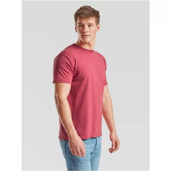 Tricou din 100% bumbac, Fruit of the Loom Valueweight T Heather Red Tricou din 100% bumbac, Fruit of the Loom Valueweight T Heather Red