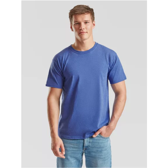Tricou din 100% bumbac, Fruit of the Loom Valueweight T Heather Royal Tricou din 100% bumbac, Fruit of the Loom Valueweight T Heather Royal