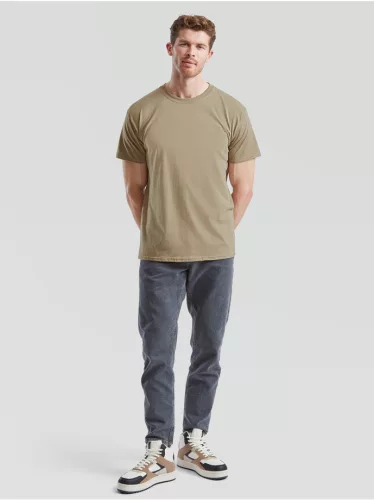 Tricou din 100% bumbac, Fruit of the Loom Valueweight T Khaki