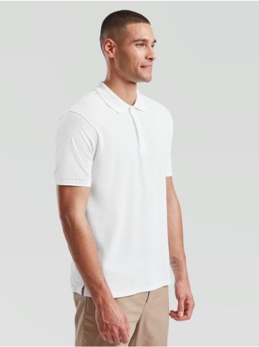 Fruit Of The Loom Premium Polo galléros póló fehér
