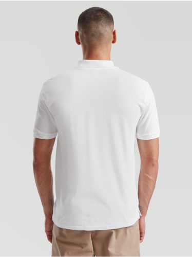 Fruit Of The Loom Premium Polo galléros póló fehér