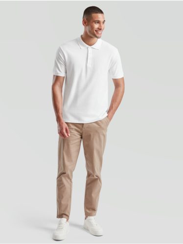 Fruit Of The Loom Premium Polo galléros póló fehér