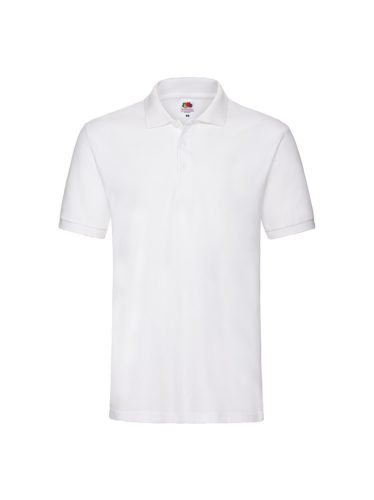 Fruit Of The Loom Premium Polo galléros póló fehér