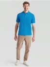 Fruit Of The Loom Premium Polo cu Guler Azure