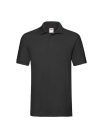 Fruit Of The Loom Premium Polo cu Guler  Negru