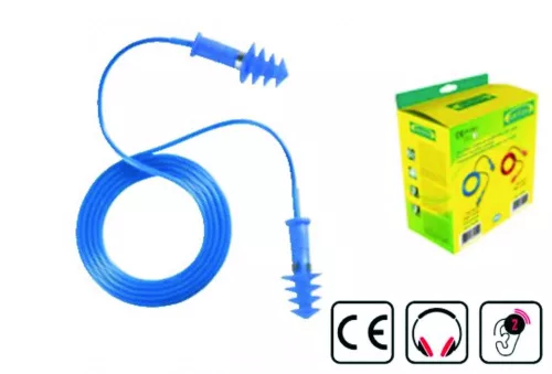 Earline 30 dB-es, zsinórral ellátott fülbe helyezhető füldugók