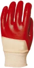 Ecoline 3419, piros, PVC-bevonatú védőkesztyű