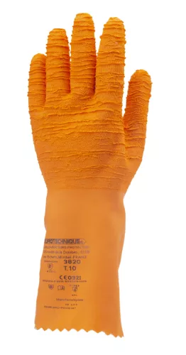 Krepp 3818 ,manusi de protectie imersate in latex antiderapante rezistent la chemicale Mărimea 8