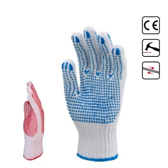 Manusi de protectie Euro Protection 4350 tricotat cu punctulete in palma