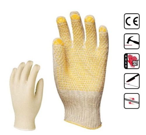 Euro Protection 4450, manusi de protectie textile tricotat cu fir abralon, rezistent la taiere si uzura Mărimea 7