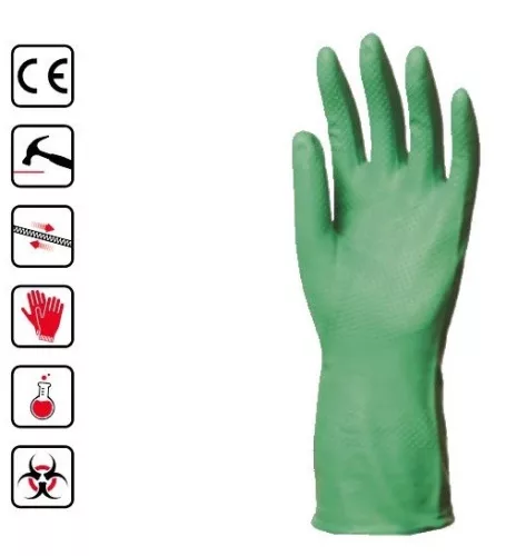 Euro Protection 5507, vegyszerálló, akrilnitril bevonatú védőkesztyű, 10-es méret