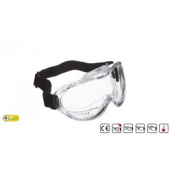 Ochelari de protectie din policarbonat Kemilux resistent la substance chimice si protectie mecanica 