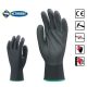 PES 6637 Manusi de protectie imersate in PVC neagra antiderapanta manusi mecanic
