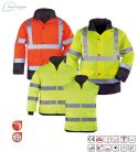 Haina reflectorizant Roadway 4 in 1,impermeabil, PU fluorescent Mărimea XXL
