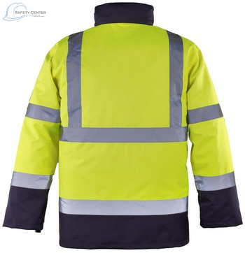 Roadway 4 az 1-ben fényvisszaverő kabát, vízálló, fluoreszkáló PU, XXXL méret