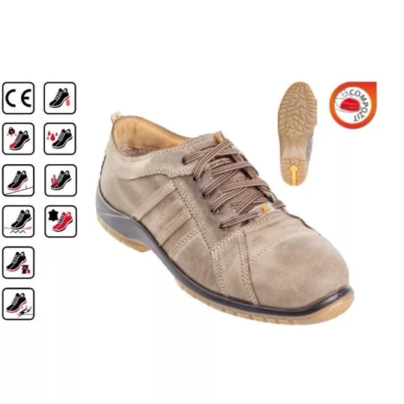 Ermes S3 SRC, pantofi de protectie cu bombeu compozit si lamela antiperforatie non metalic Mărimea 36