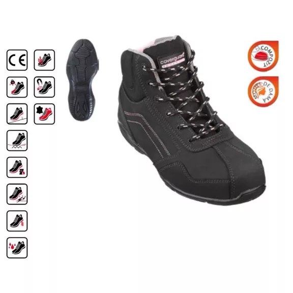 Coverguard Rubis S3 HRO SRA, Bocanci de protectie pentru femei cu bombeu compozit